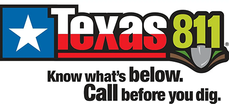 Call Before You Dig logo - Call Texas 811