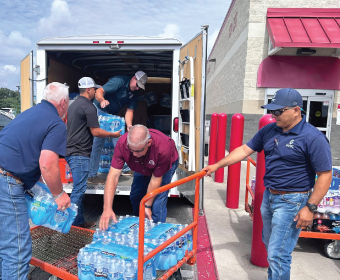 GVTC Foundation flood relief volunteers