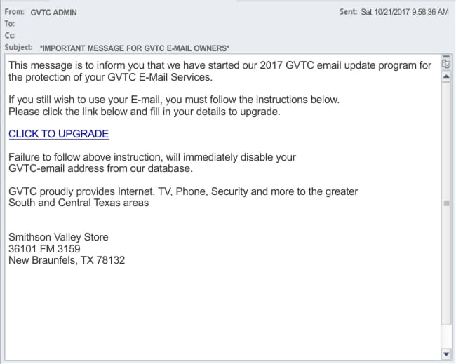 Web And Email Scam Alert Avoid Phishing Scams Gvtc